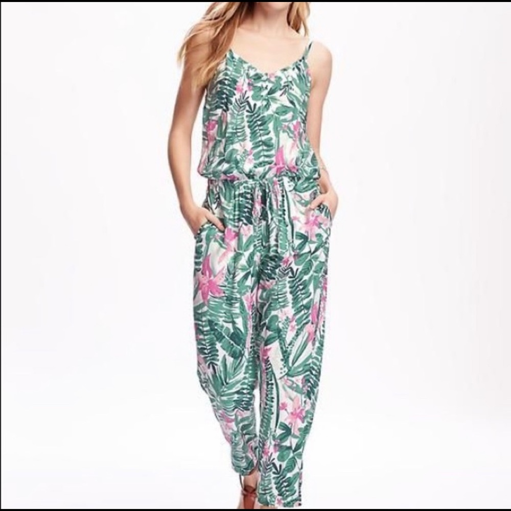 Old Navy Botanical print Jumpsuit